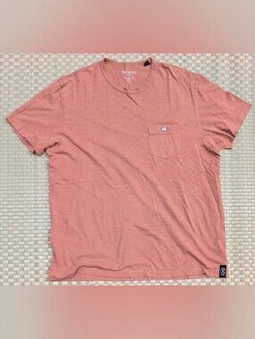 Todd Snyder Homespun Slub Pocket T-shirt Peach Men's Size Large Made in USA